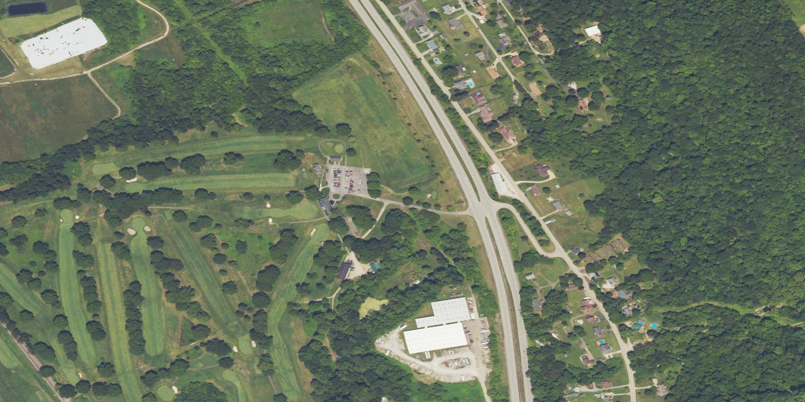 Satellite view of Moundsville Country Club