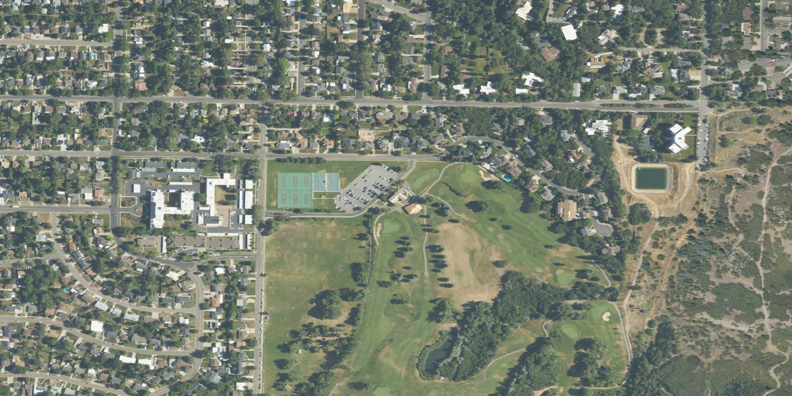 Satellite view of Mount Ogden Golf Course
