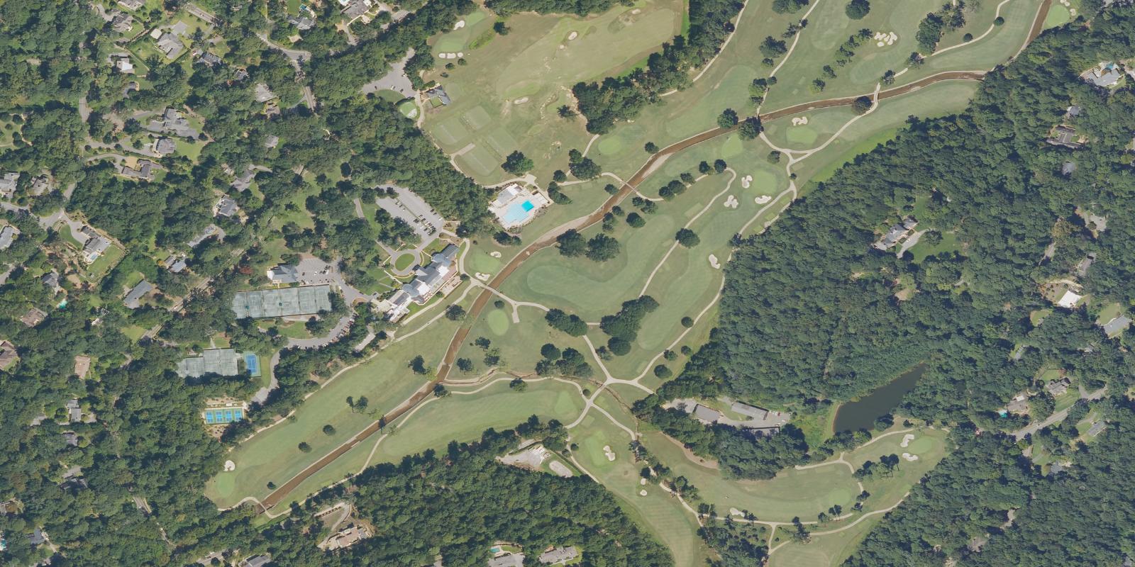 Satellite view of Mountain Brook Club