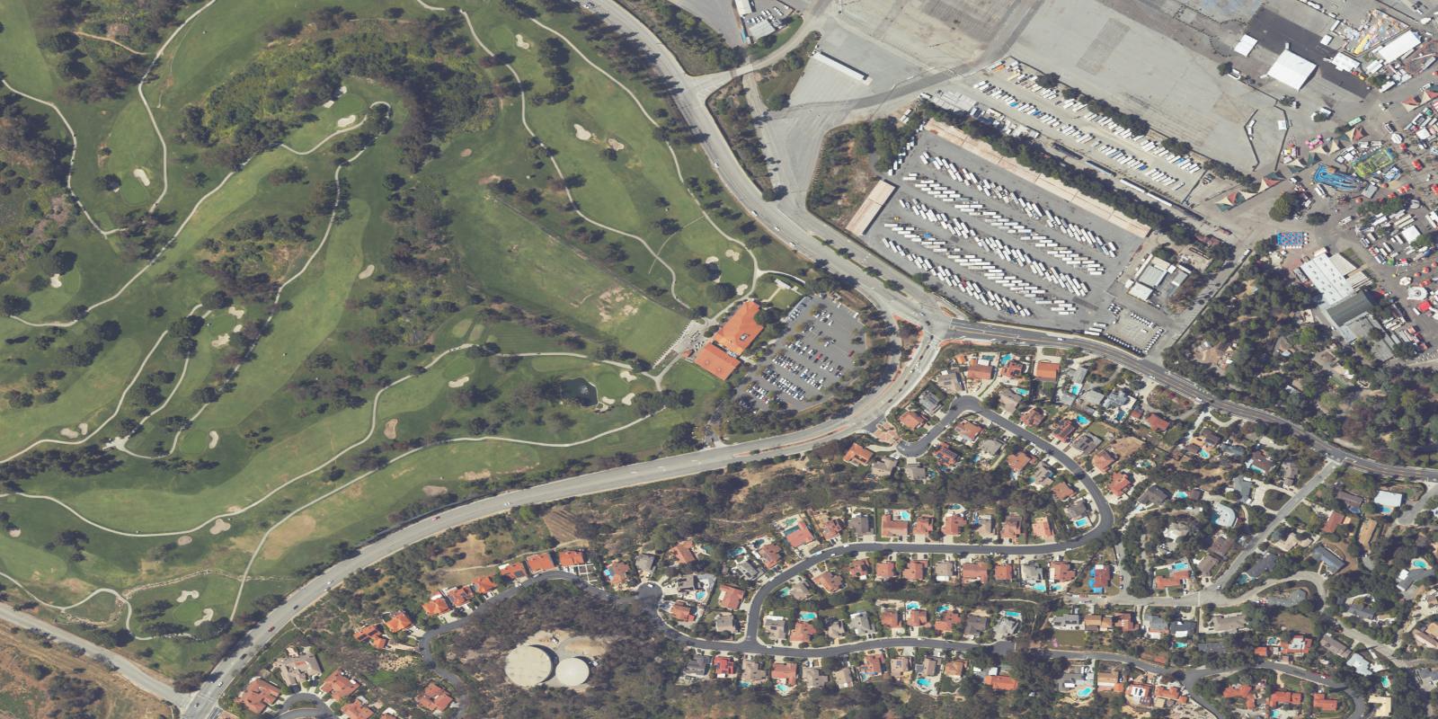 Satellite view of Mountain Meadows Golf Course