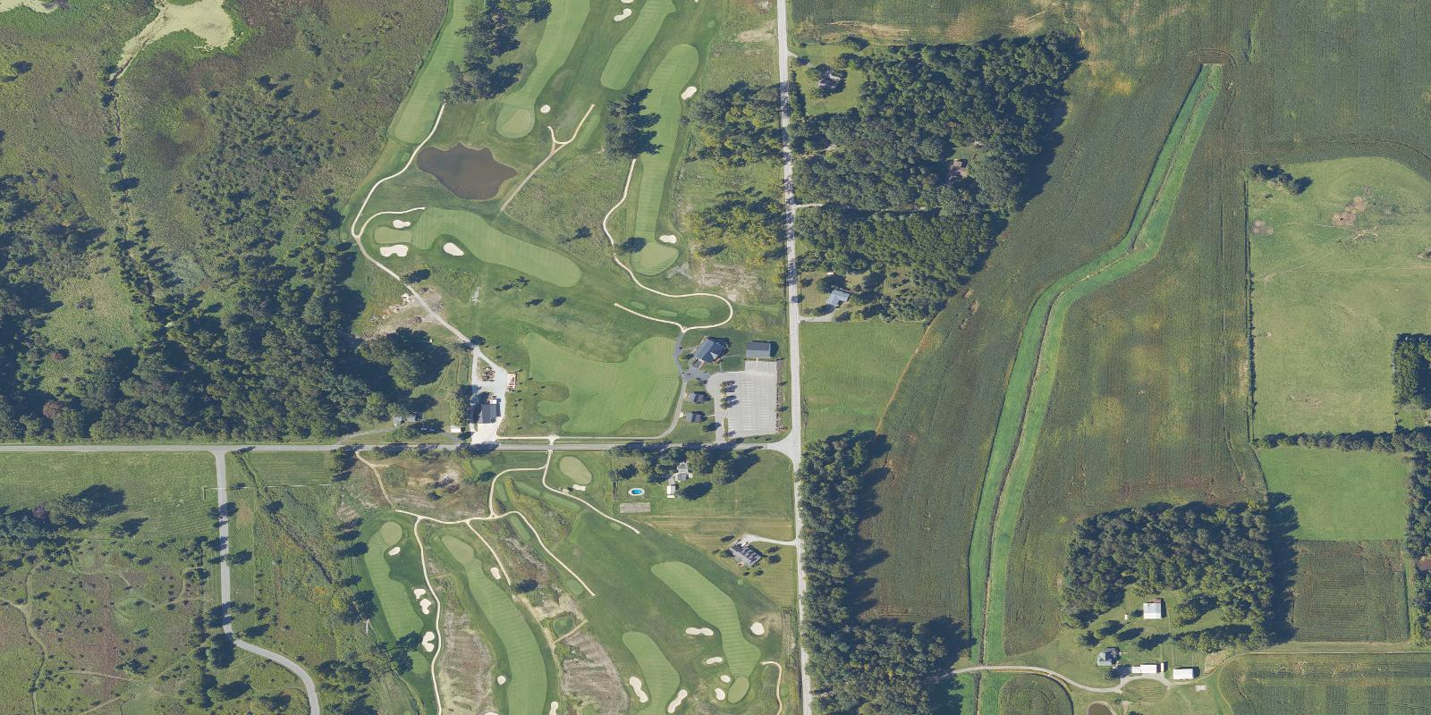Satellite view of Mystic Hills Golf Course