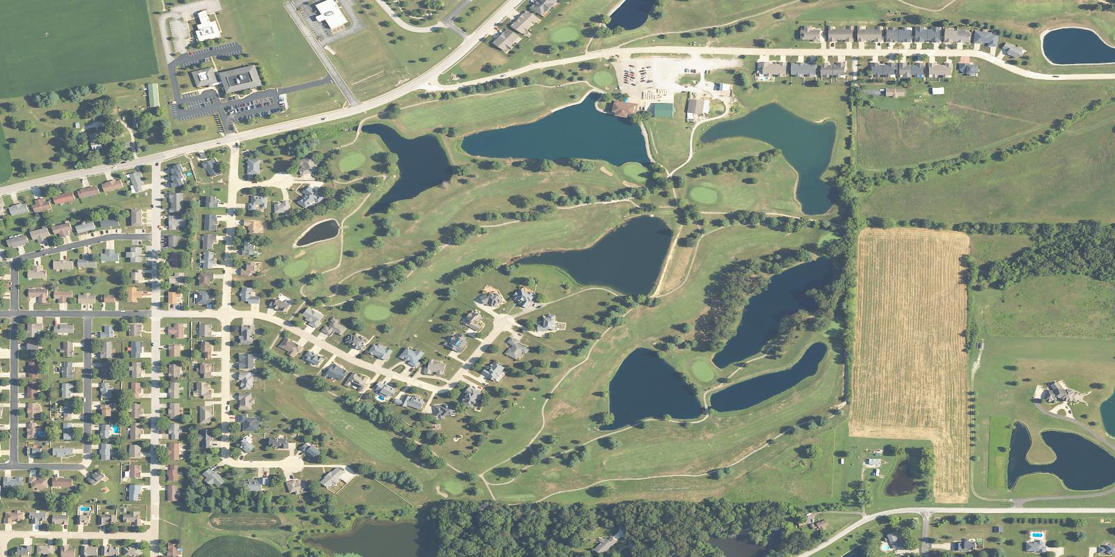Satellite view of Mystic Oak Golf Course