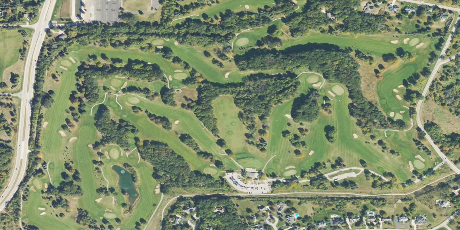 Satellite view of Naga-Waukee War Memorial Golf Course
