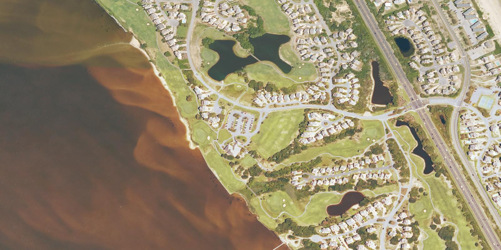 Satellite view of Nags Head Golf Links