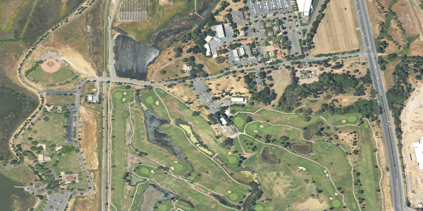 Satellite view of Napa Golf Course At Kennedy Park