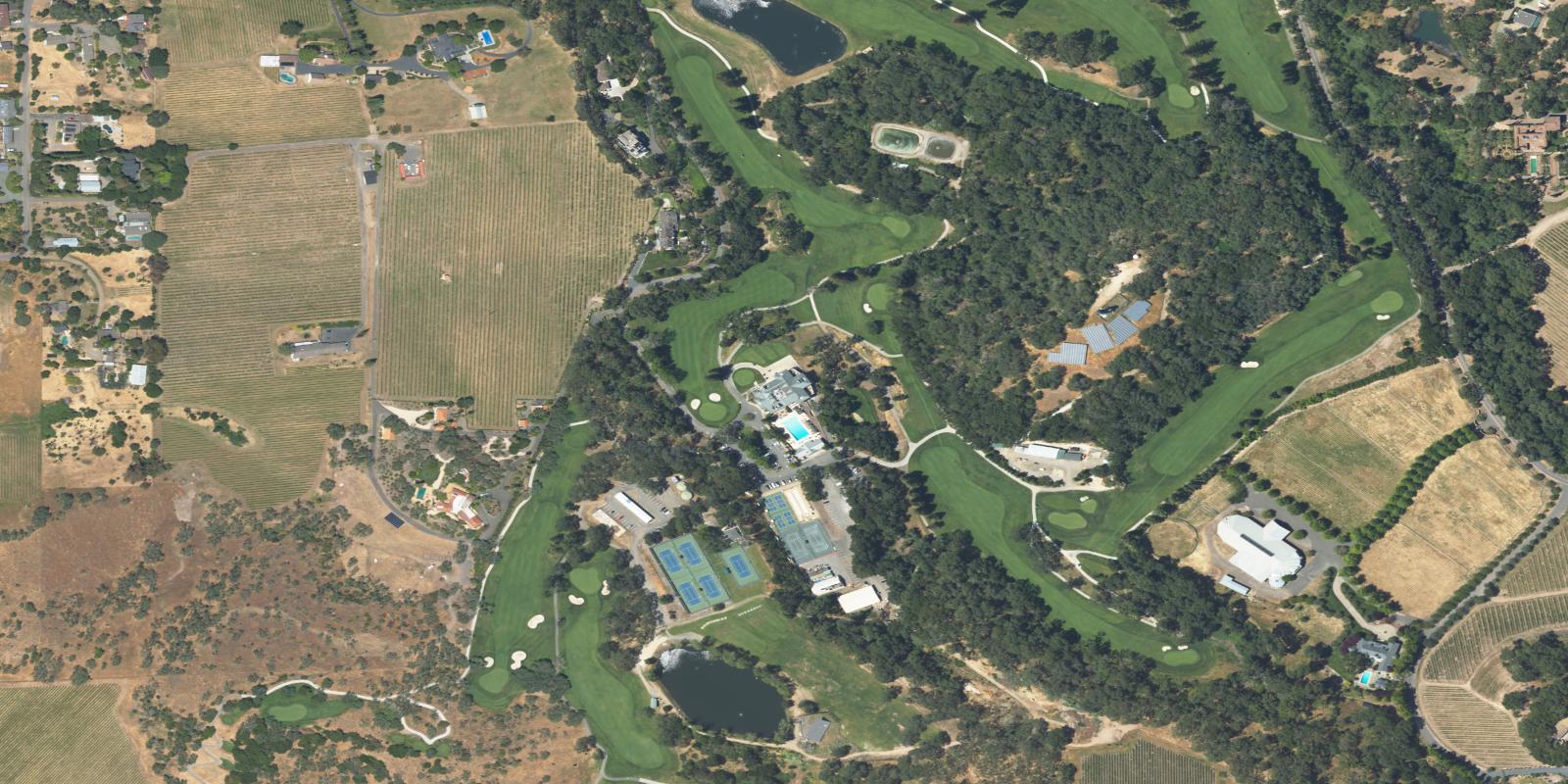 Satellite view of Napa Valley Country Club