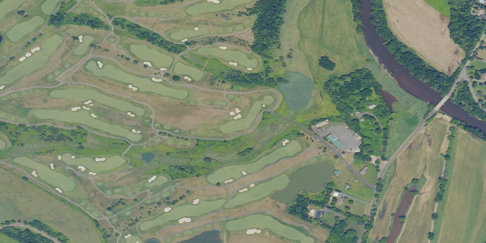 Satellite view of Neshanic Valley Golf Course Lake Ridge Course