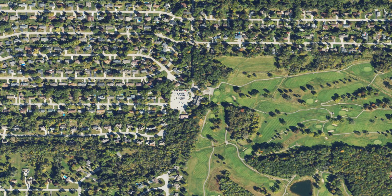 Satellite view of New Berlin Hills Golf Course