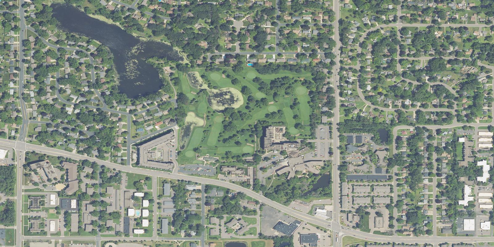 Satellite view of New Hope Village Golf Course