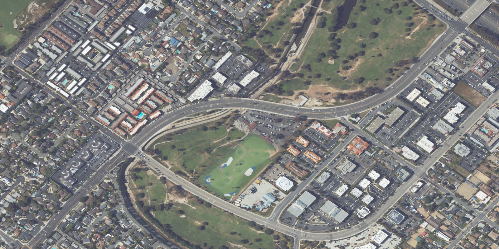 Satellite view of Newport Beach Golf Course