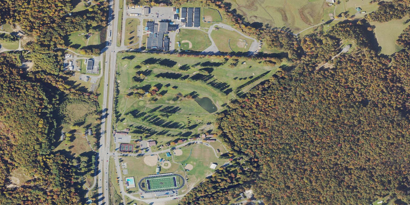 Satellite view of Nicholas Memorial Golf Course
