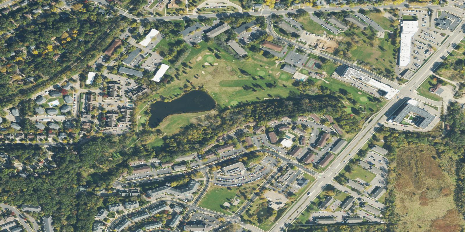 Satellite view of Nine Springs Golf Course