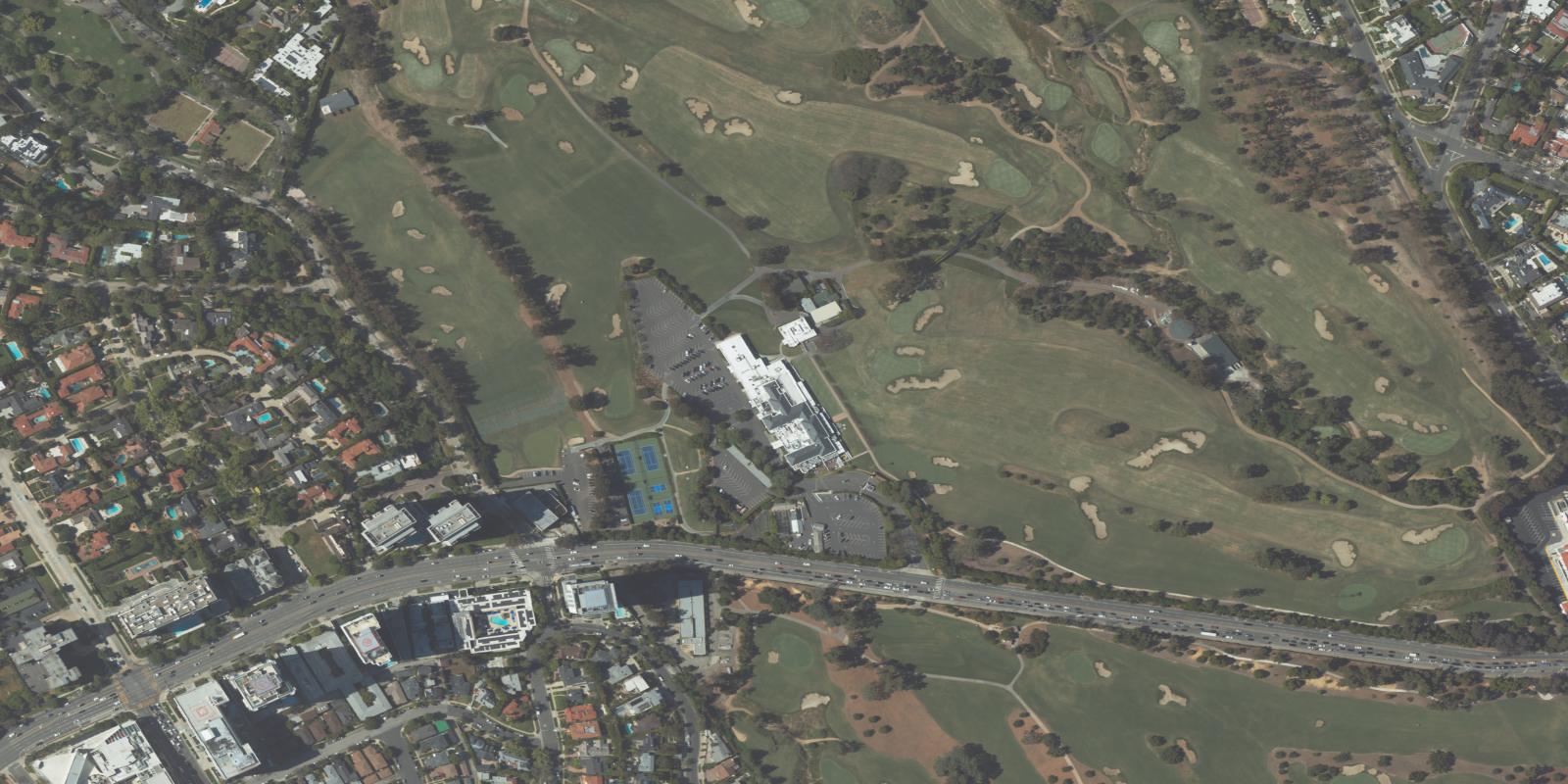Satellite view of North At Los Angeles Country Club The