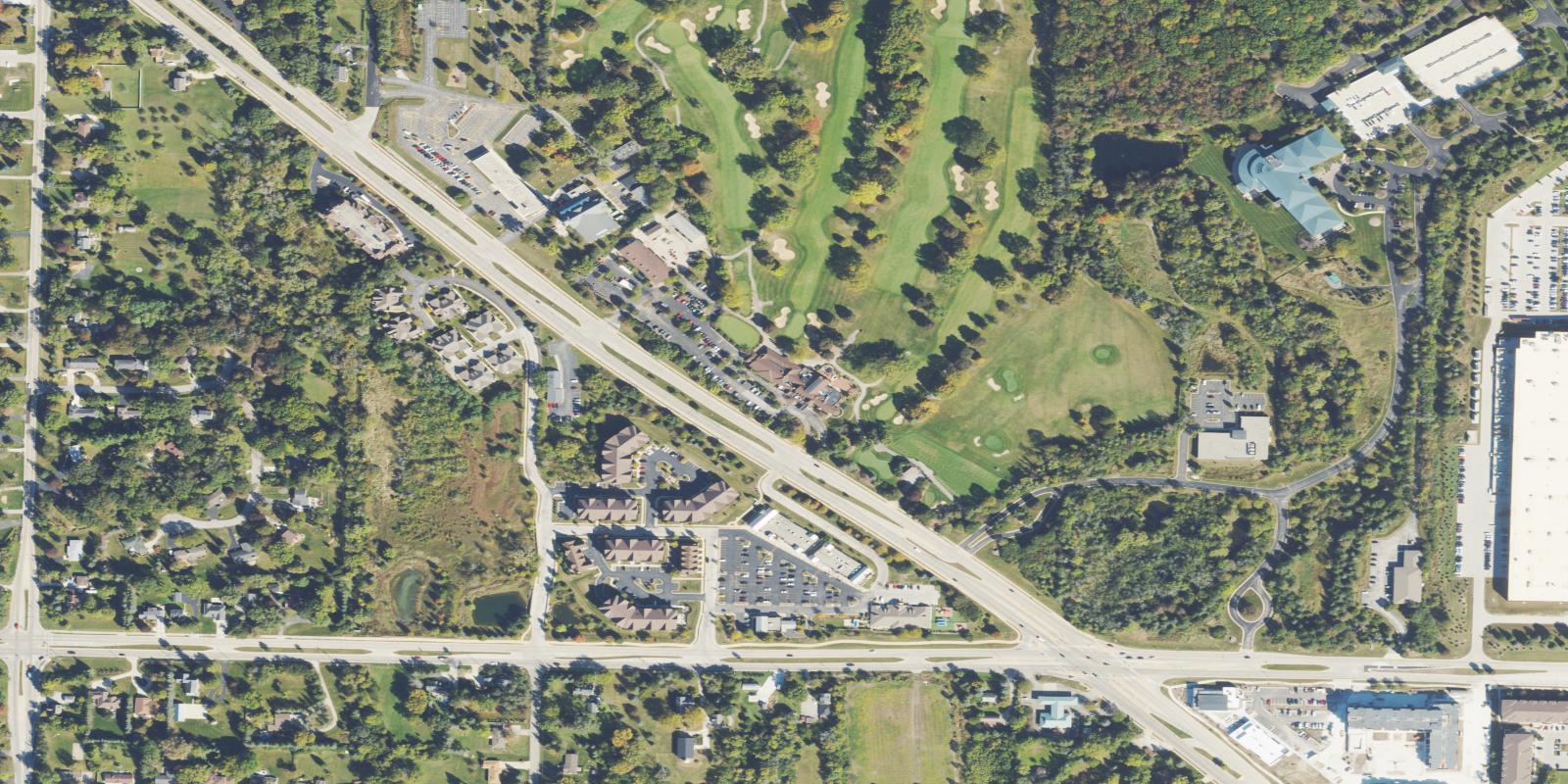 Satellite view of North Hills Country Club
