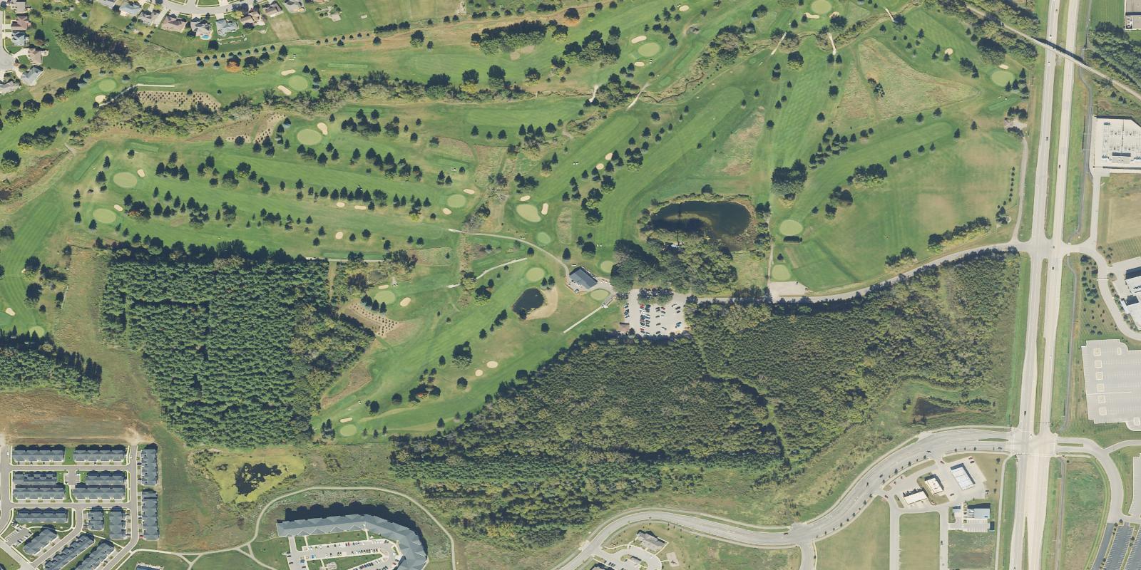Satellite view of Northern Hills Golf Course