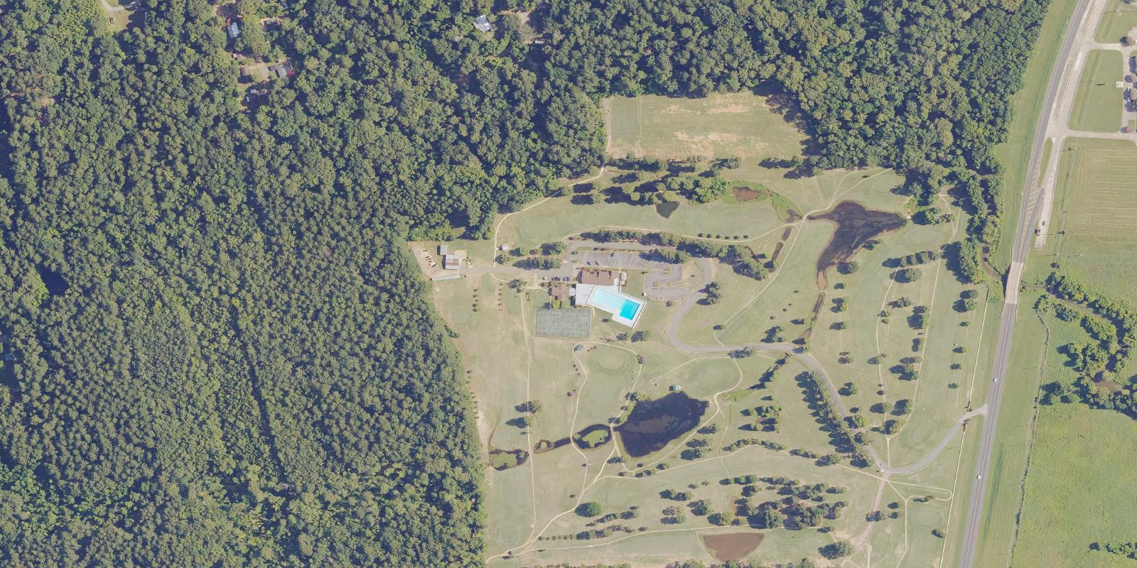 Satellite view of Northwestern Hills Golf Course