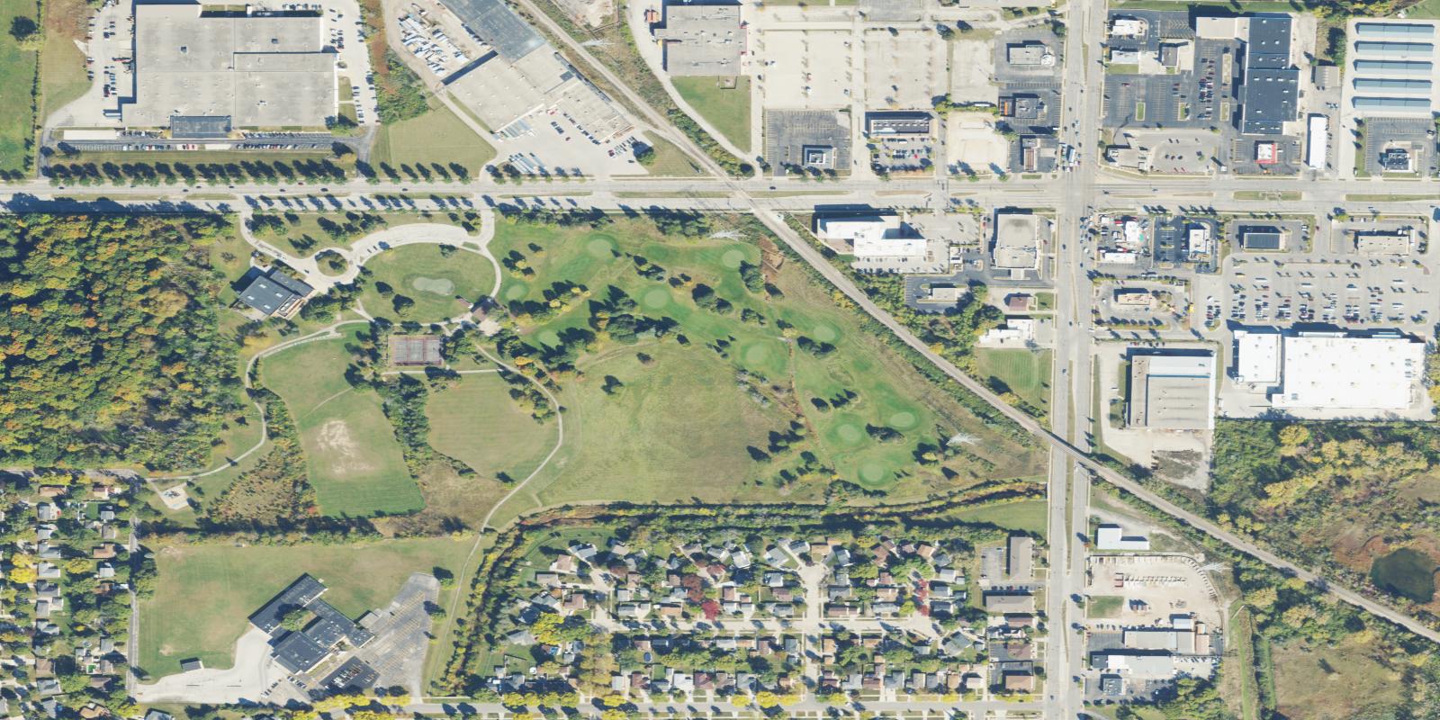 Satellite view of Noyes Park Golf Course