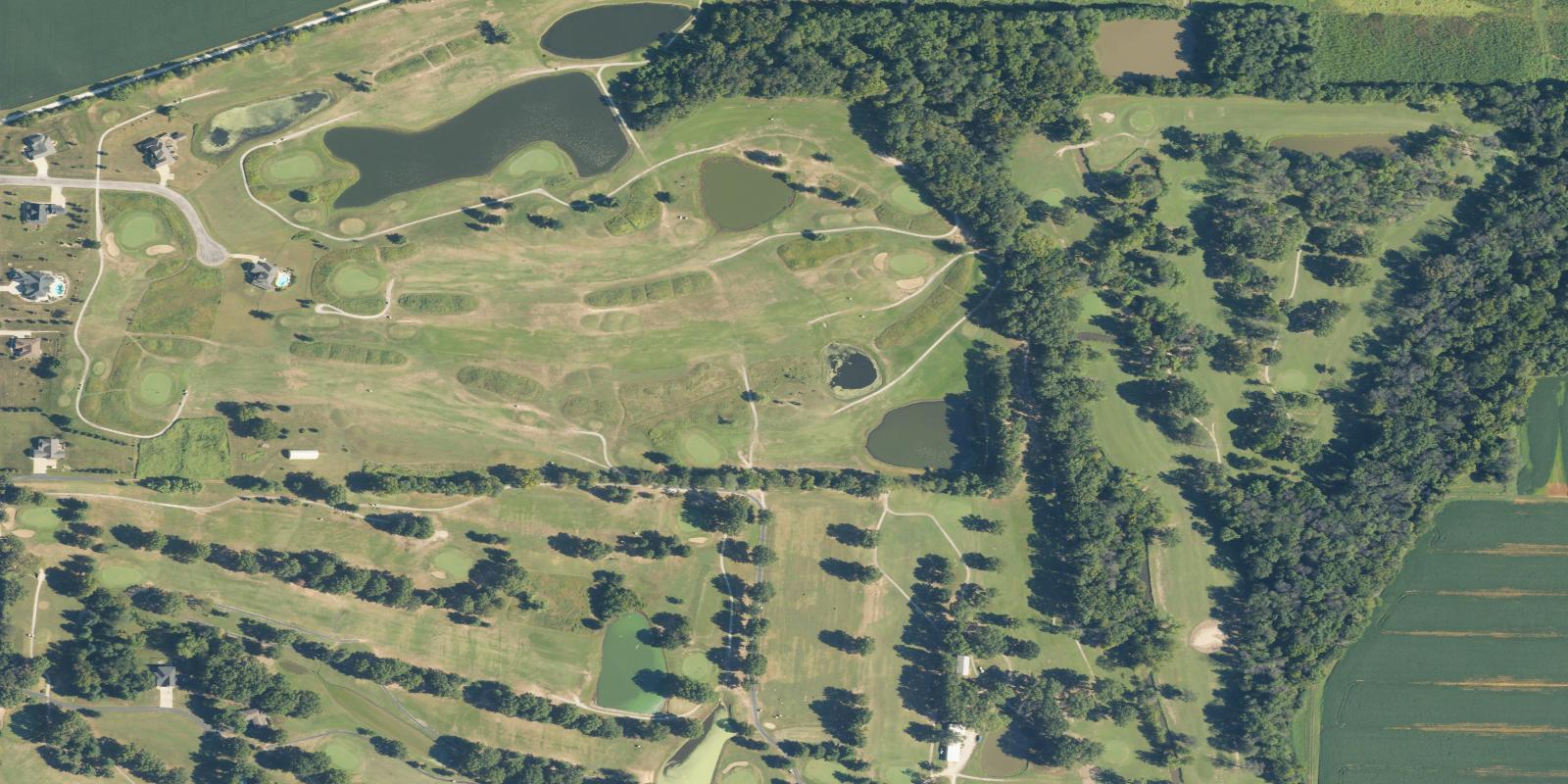 Satellite view of Oak Brook Golf Club