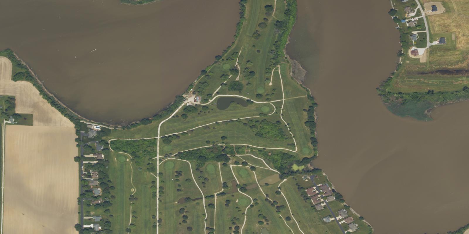 Satellite view of Oak Harbor Golf Club