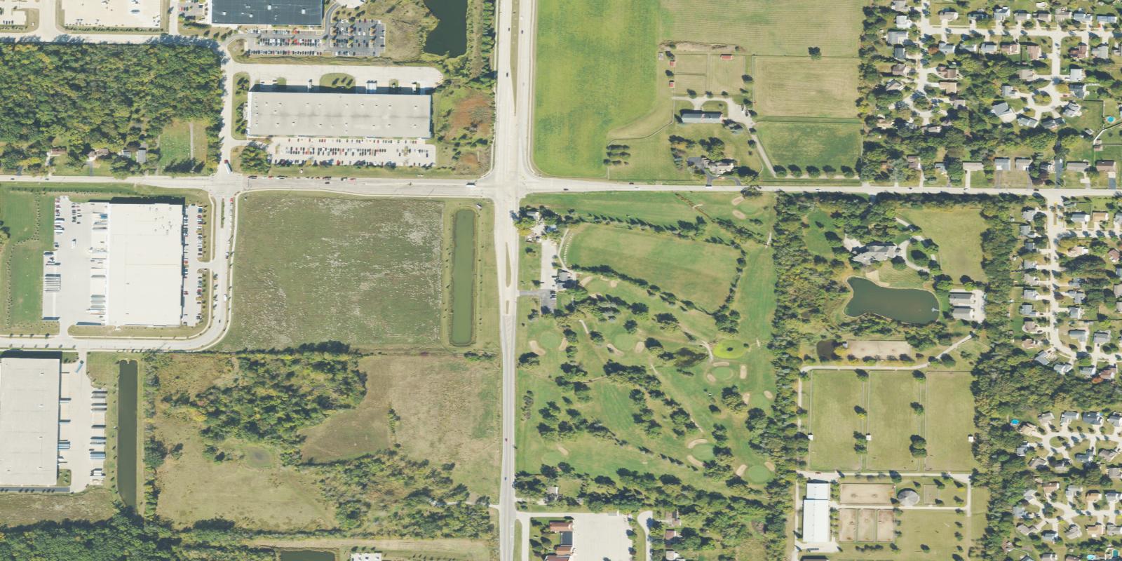 Satellite view of Oak Hills Golf Course - 9 Holes