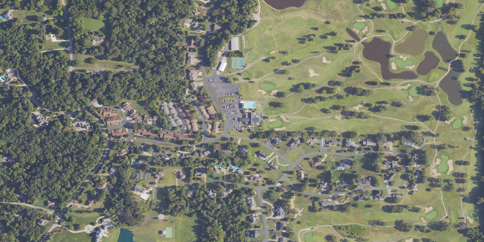 Satellite view of Oak Meadow Golf Club