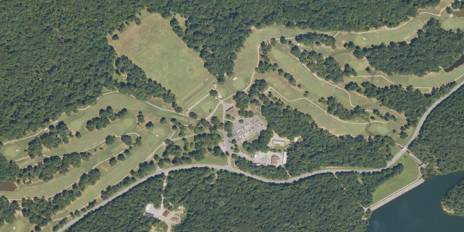 Satellite view of Oak Mountain Golf Course