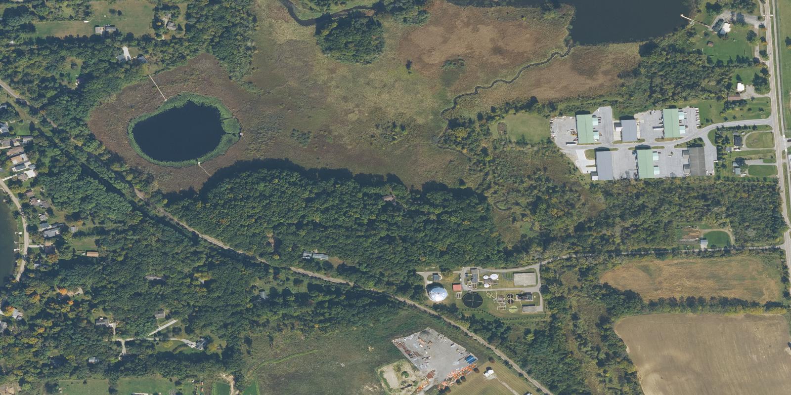 Satellite view of Oak Pointe Country Club