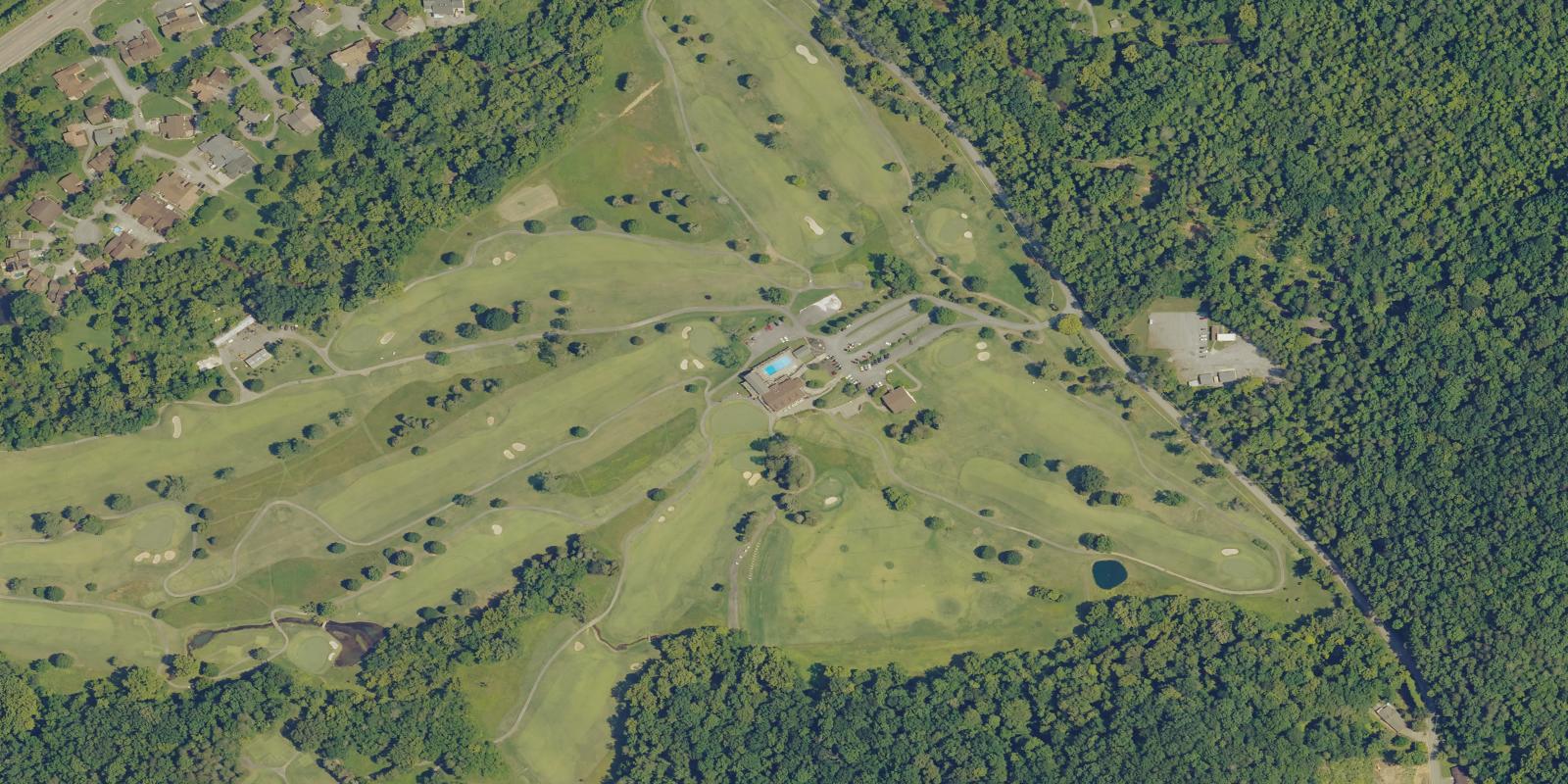 Satellite view of Oak Ridge Country Club