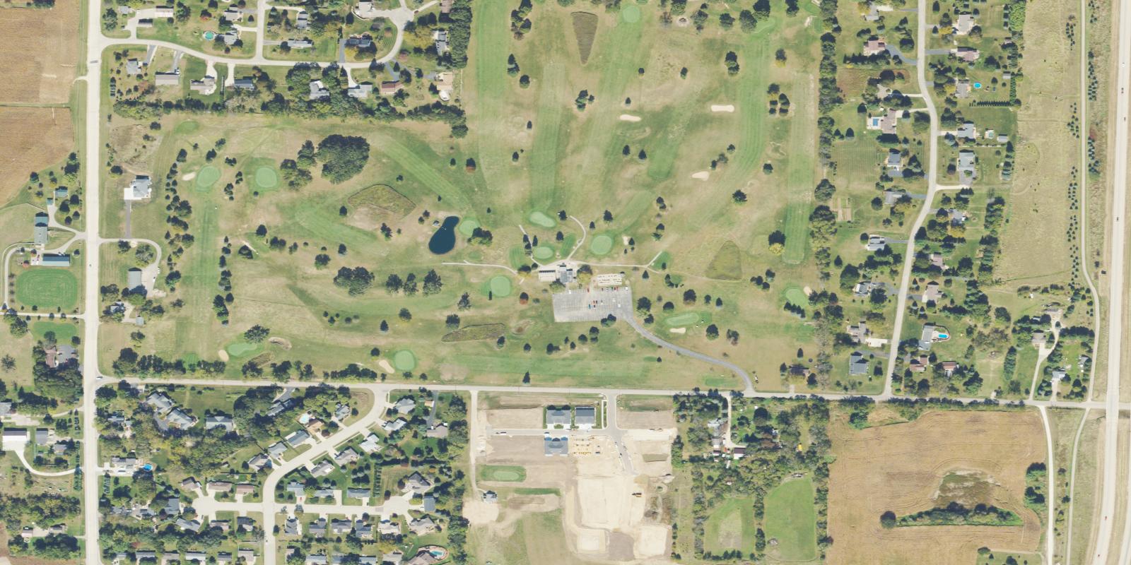 Satellite view of Oak Ridge Golf Course