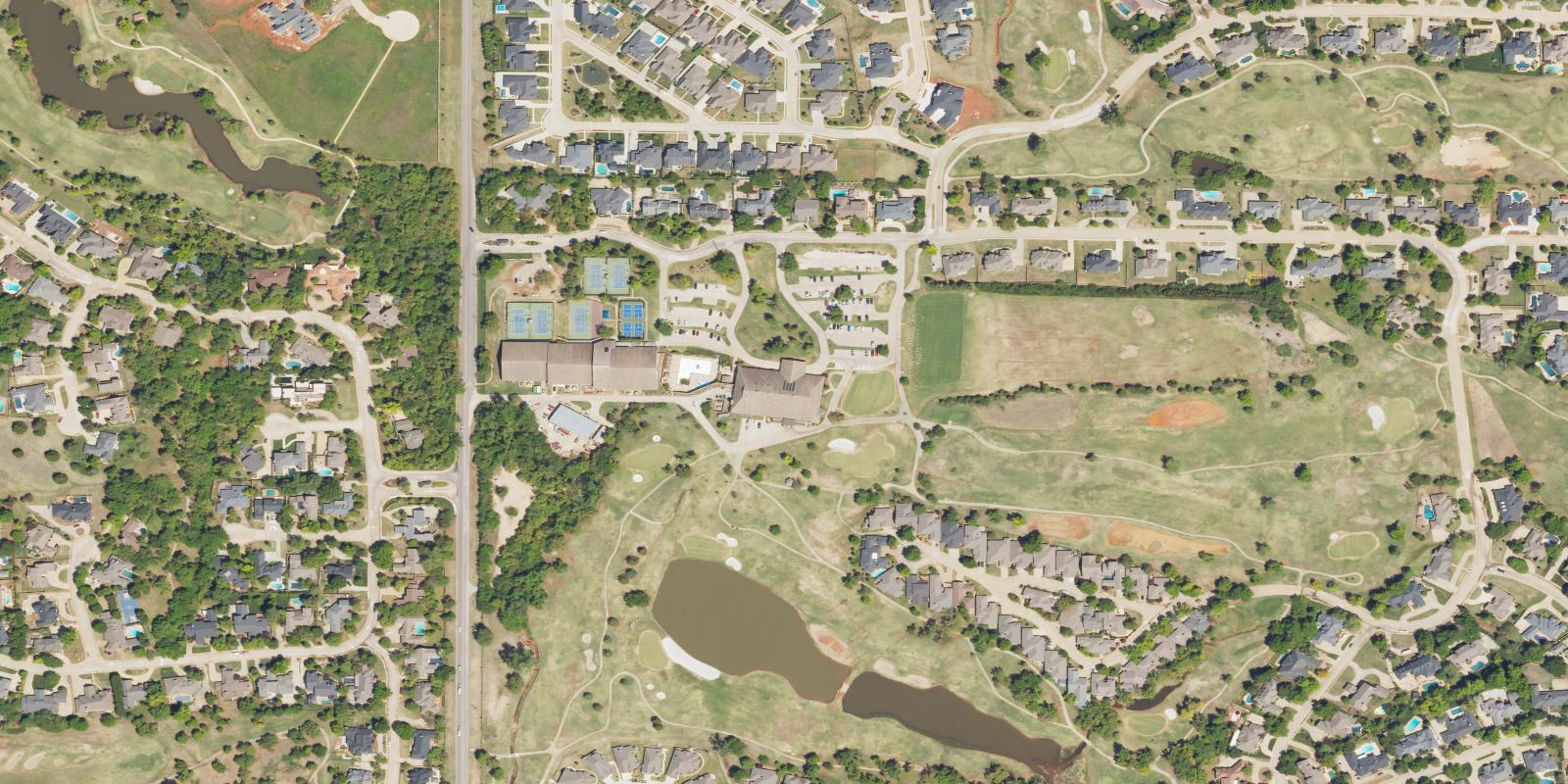 Satellite view of Oak Tree Golf Club