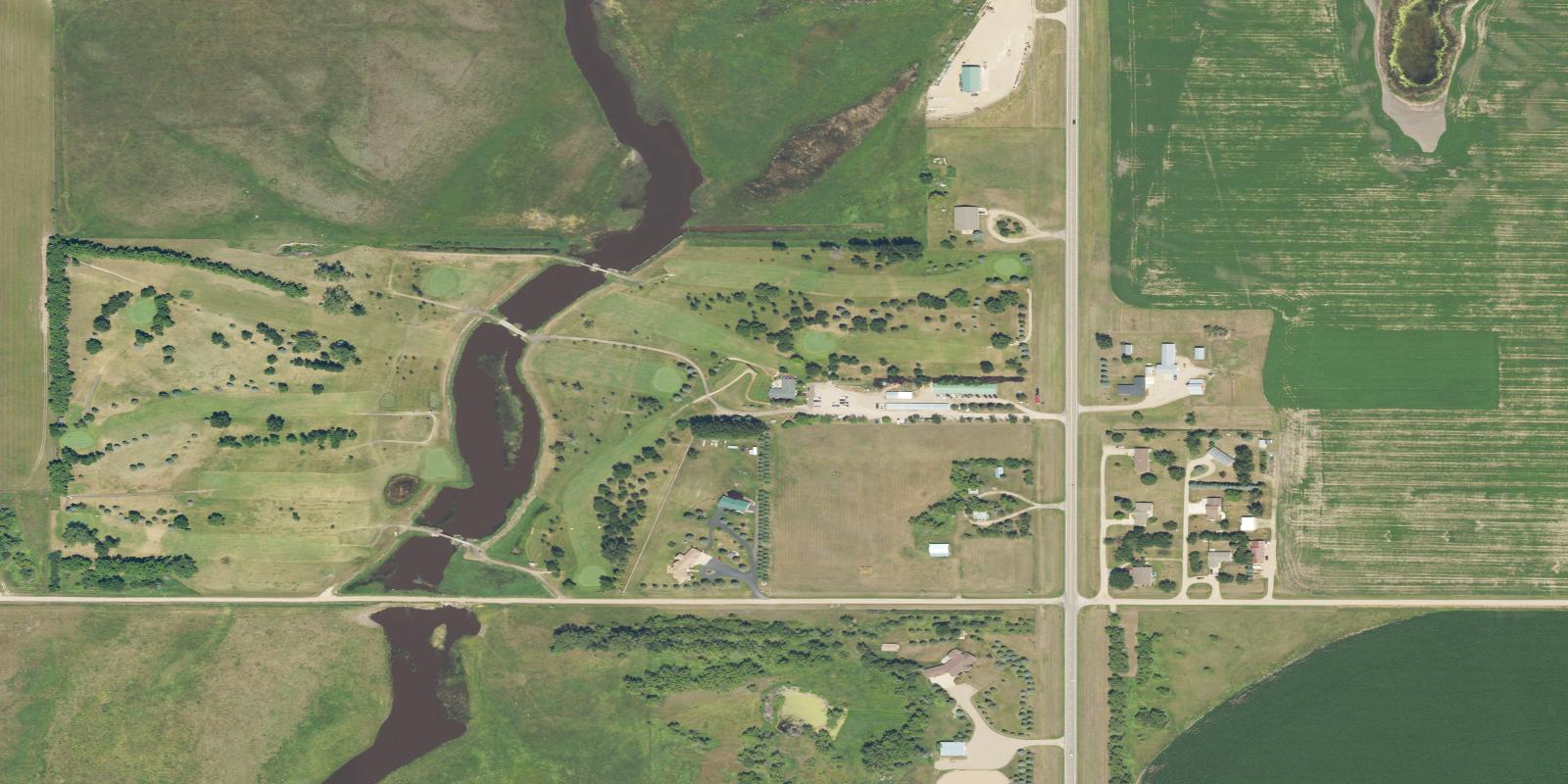Satellite view of Oakes Golf Course