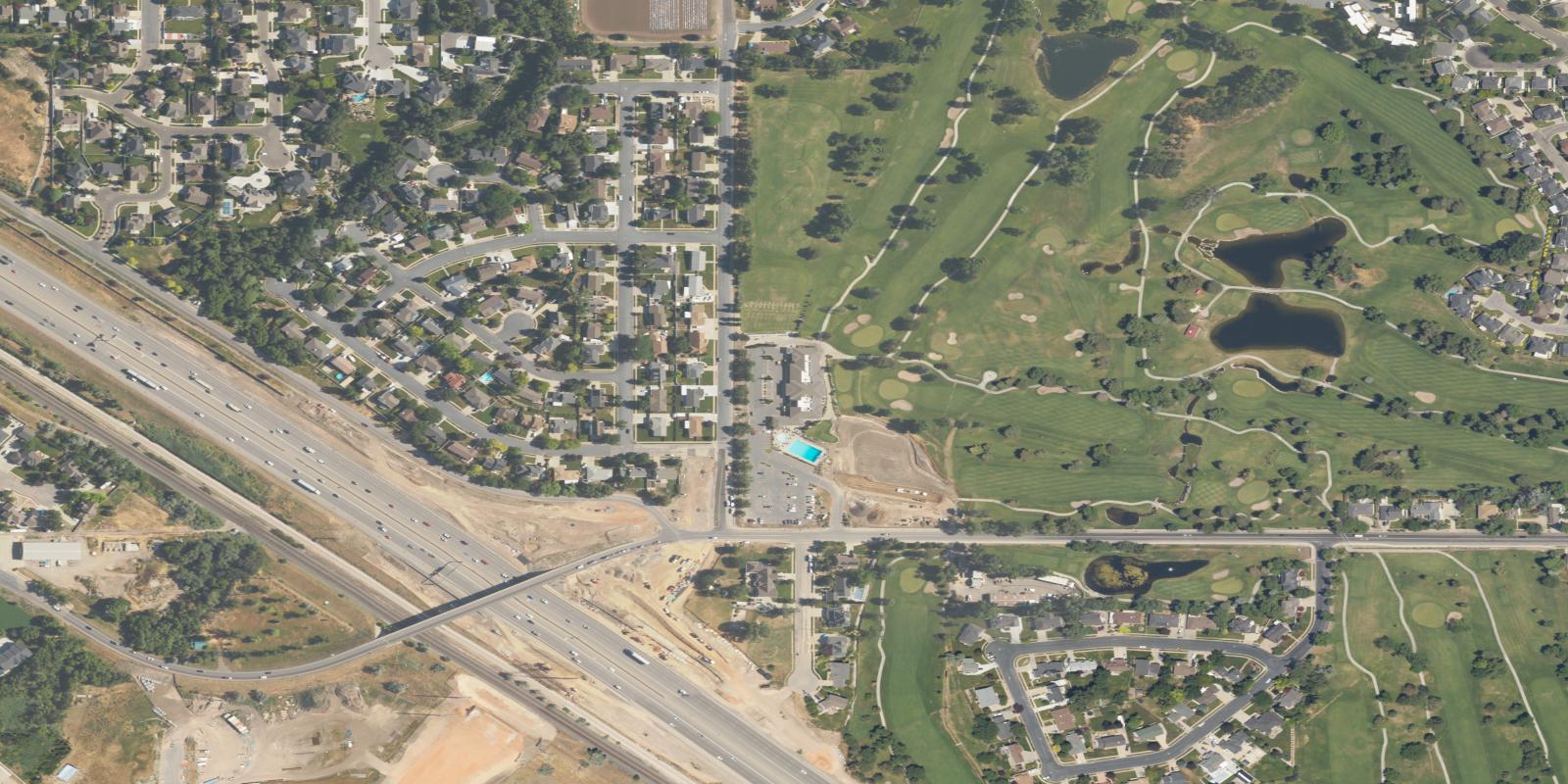 Satellite view of Oakridge Country Club
