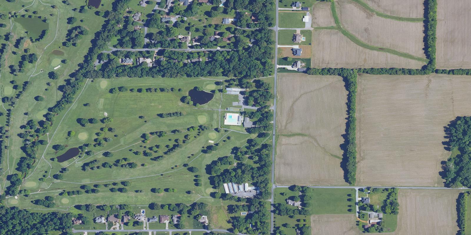 Satellite view of Oaks Country Club