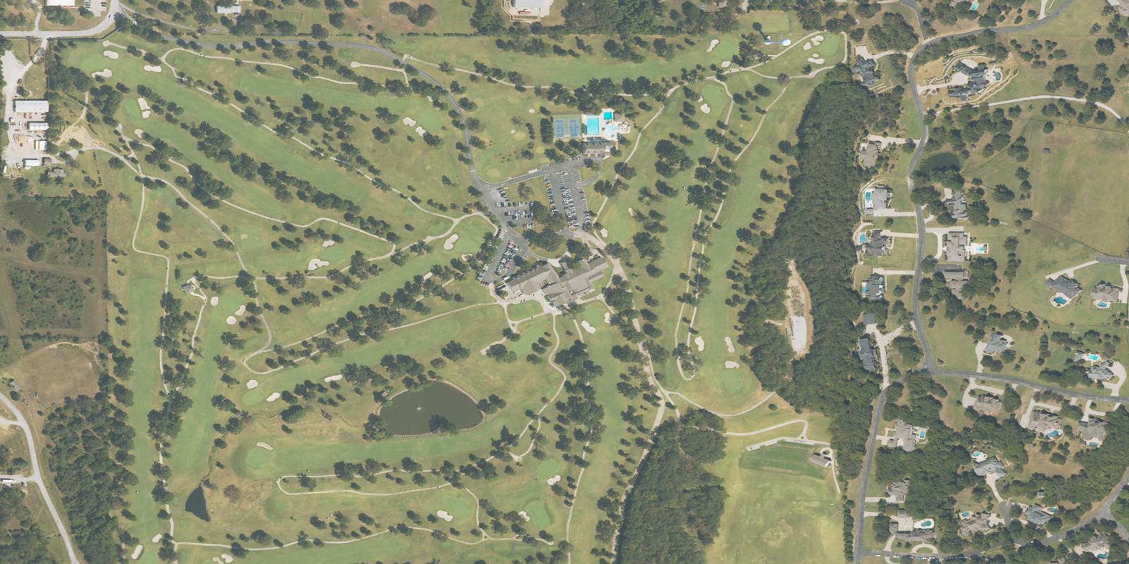 Satellite view of Oaks Country Club