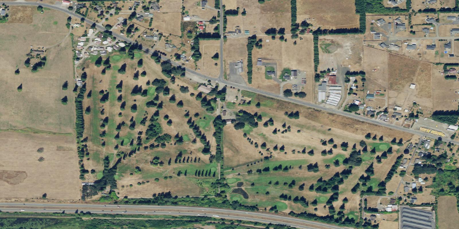 Satellite view of Oaksridge Golf Course