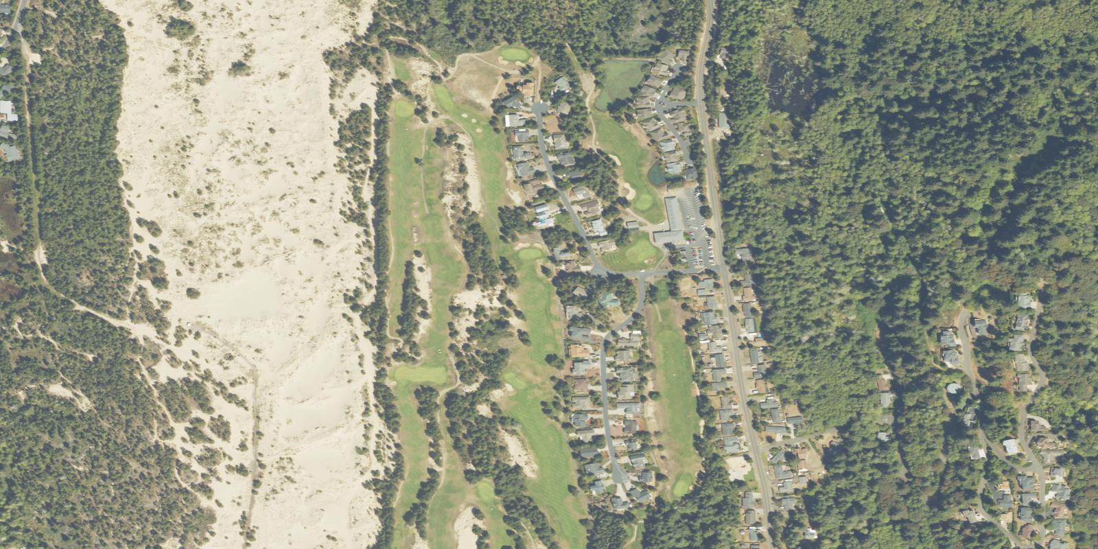 Satellite view of Ocean Dunes Golf Links