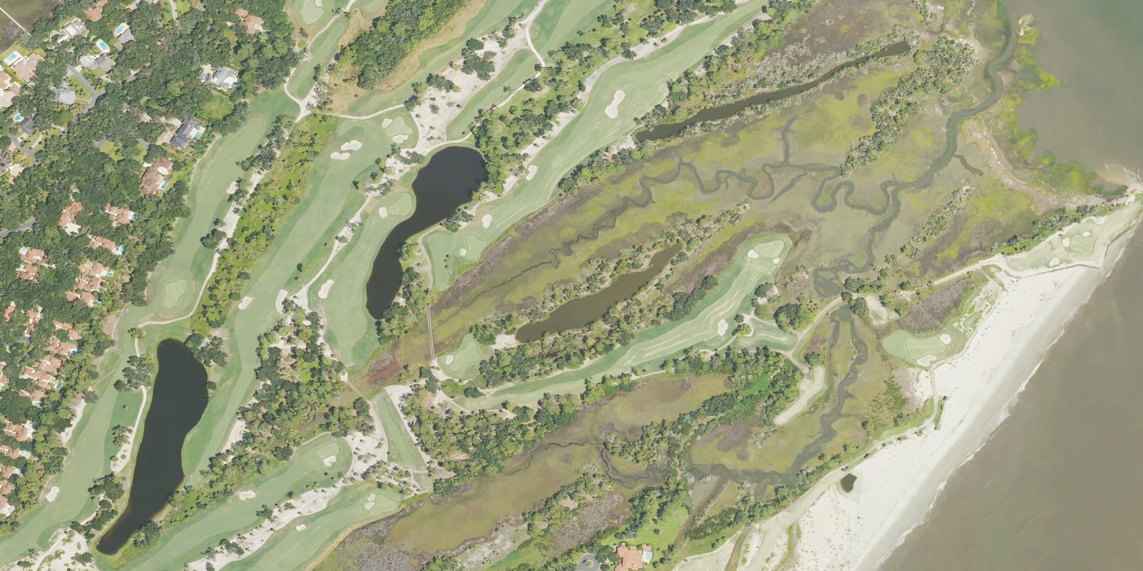 Satellite view of Ocean Forest Golf Course