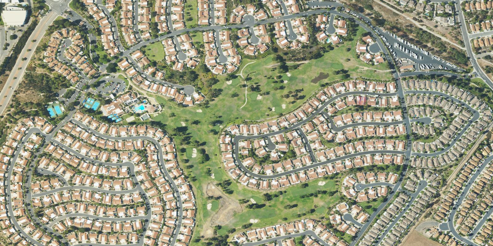Satellite view of Ocean Hills Country Club