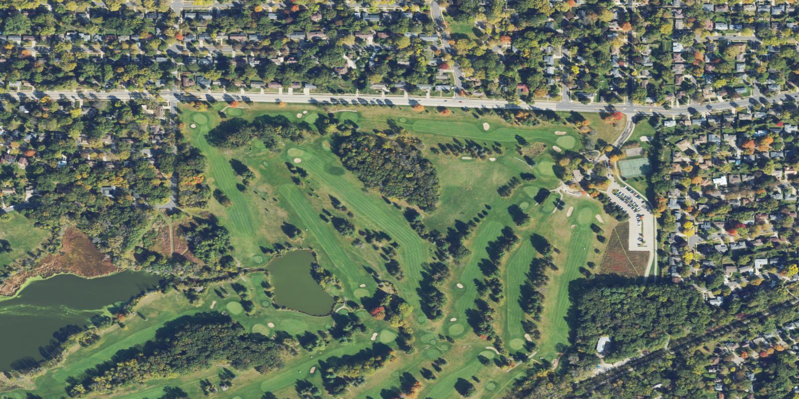 Satellite view of Odana Hills Golf Course