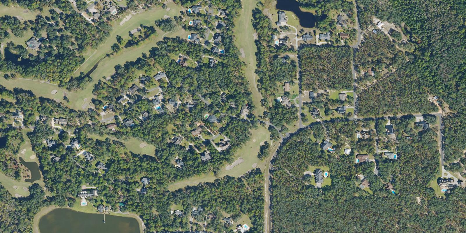 Satellite view of Okefenokee Golf Club