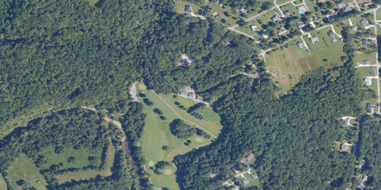 Satellite view of Old Stone Fort Golf Course