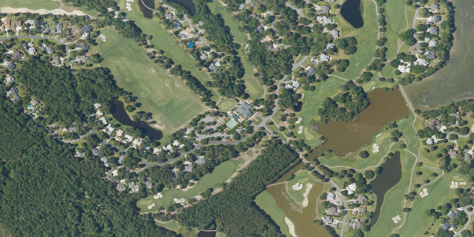 Satellite view of Old Tabby Links on Spring Island