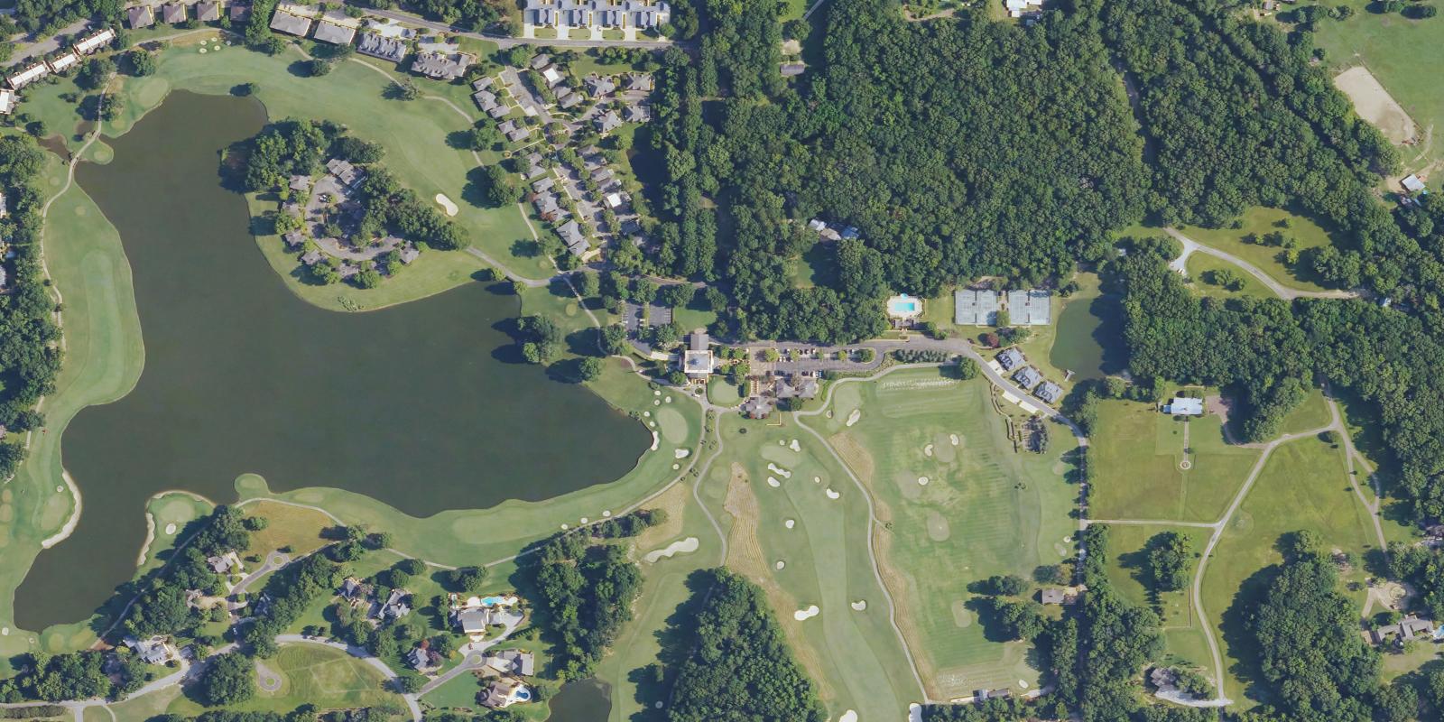 Satellite view of Old Waverly Golf Club