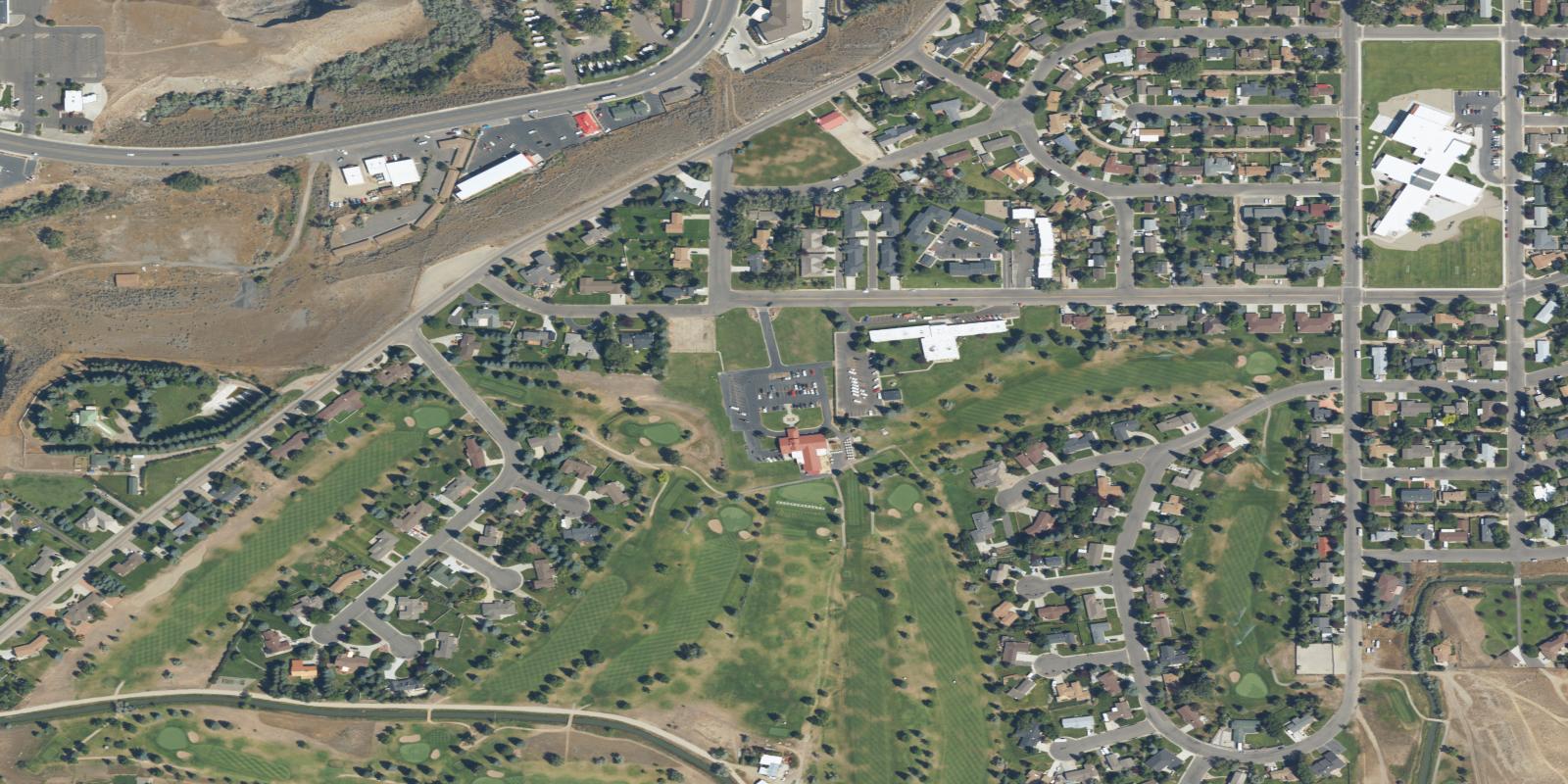 Satellite view of Olive Glenn Golf & Country Club