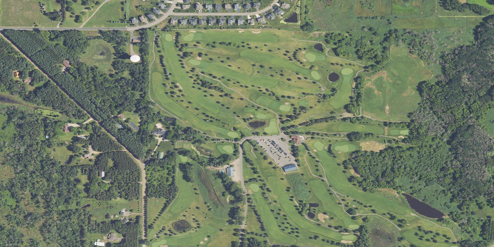 Satellite view of Oneka Ridge Golf Course