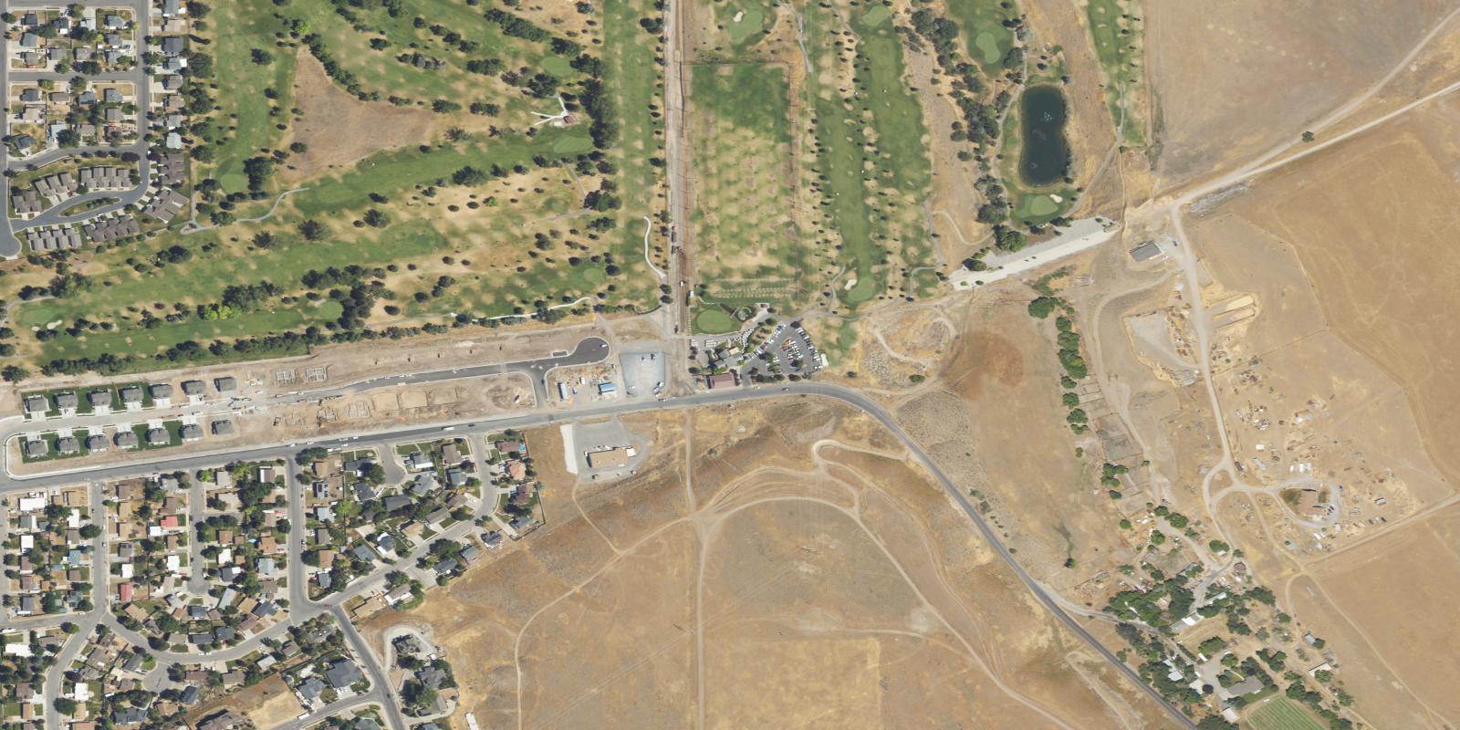 Satellite view of Oquirrh Hills Golf Course