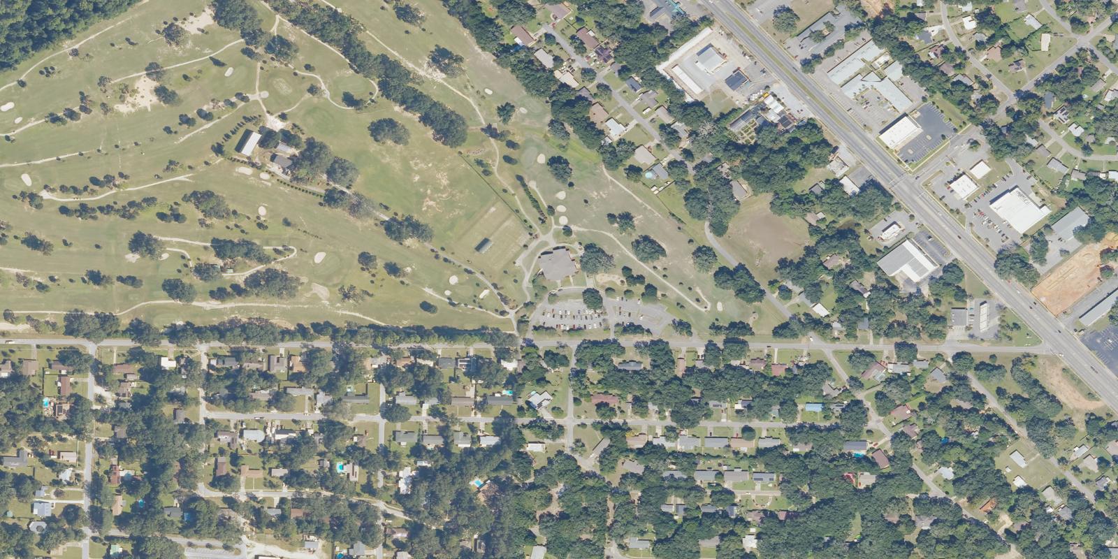 Satellite view of Osceola Municipal Golf Course