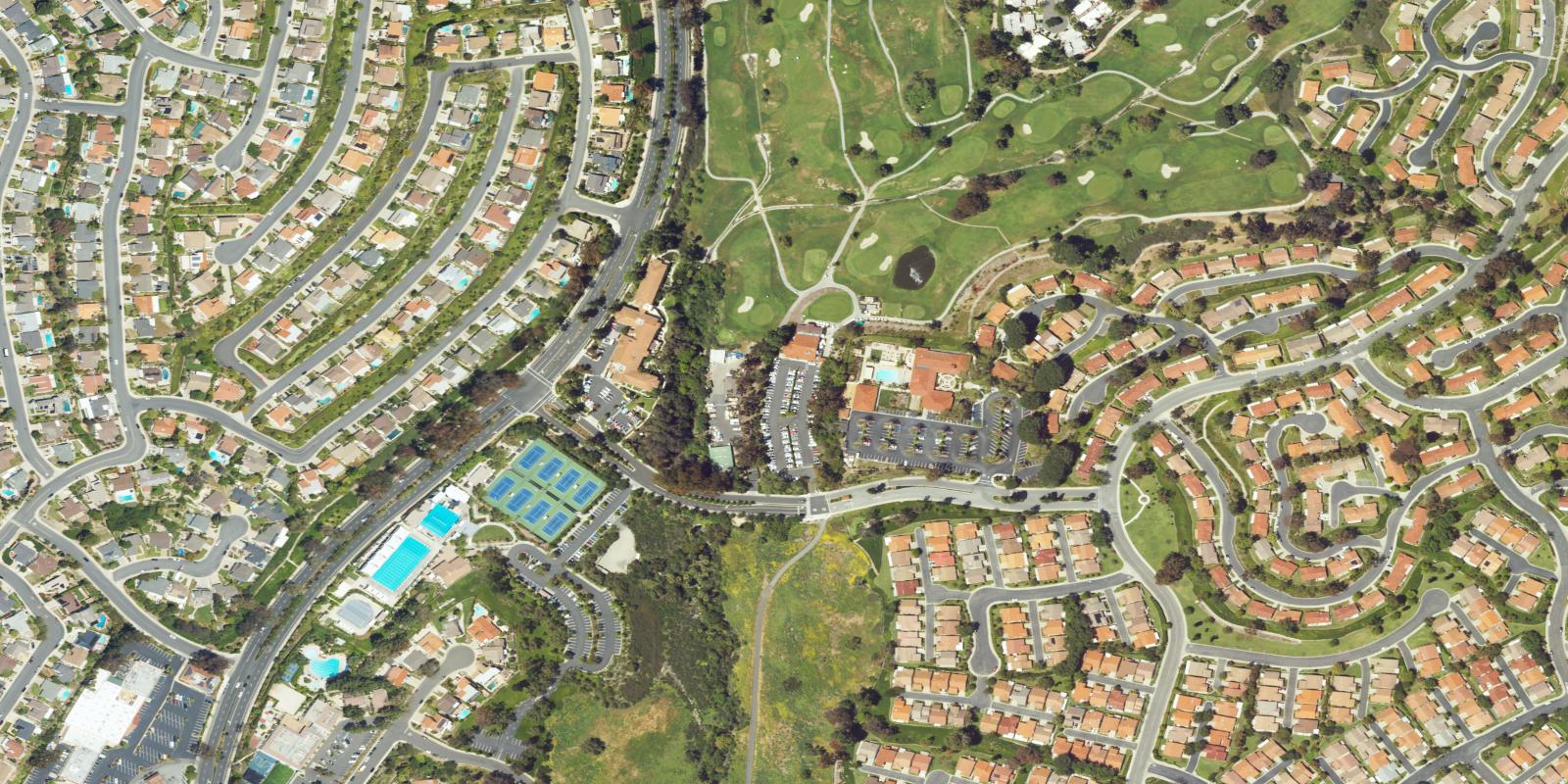 Satellite view of Oso Creek Golf Course