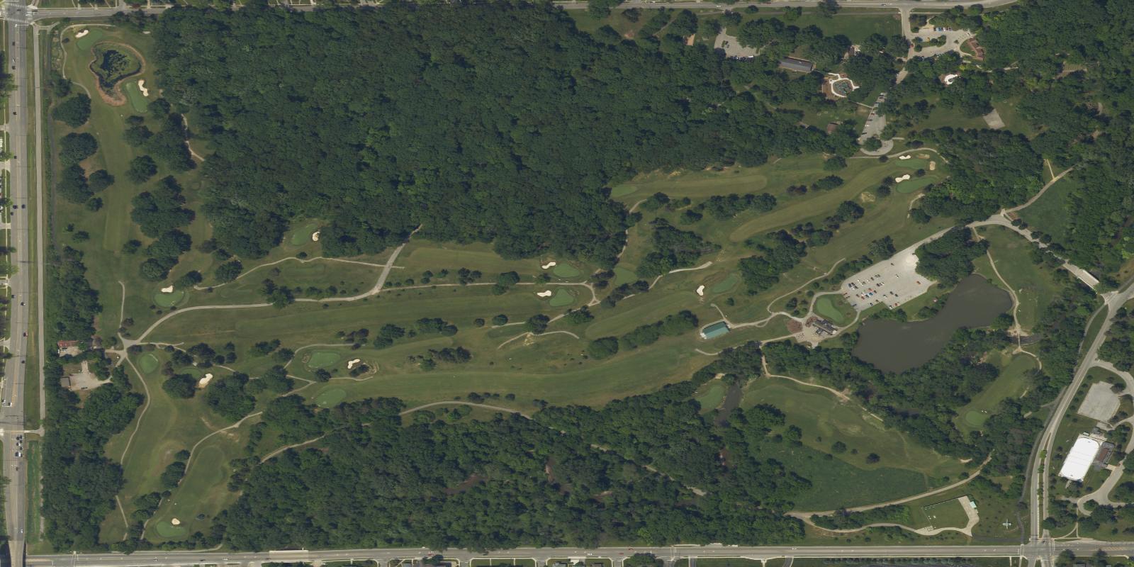 Satellite view of Ottawa Park Golf Course