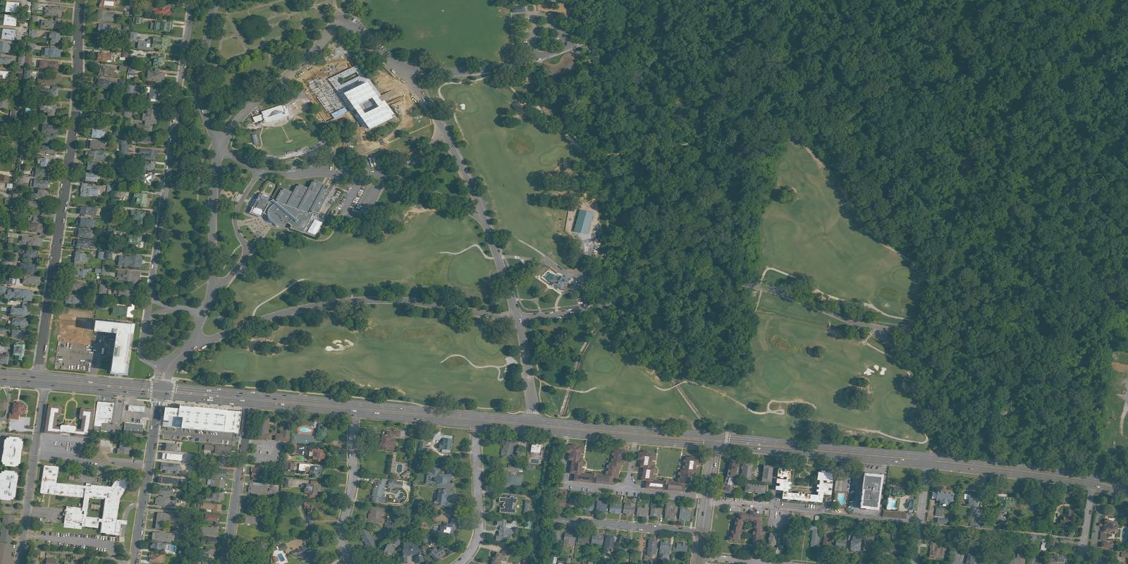 Satellite view of Overton Park
